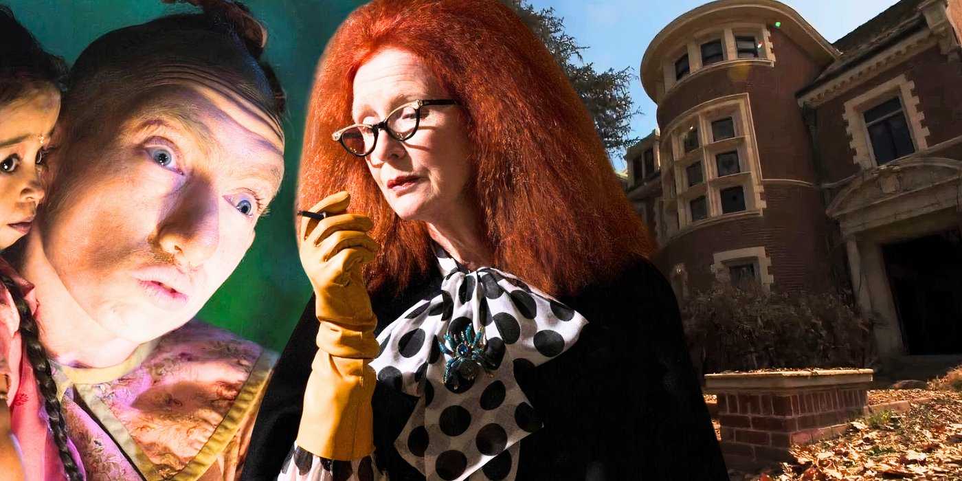 Смешанное изображение Пеппер из Freak Show/Asylum, Миртл Сноу из Coven/Apocalypse и American Horror Story Murder House – создано Томом Расселом