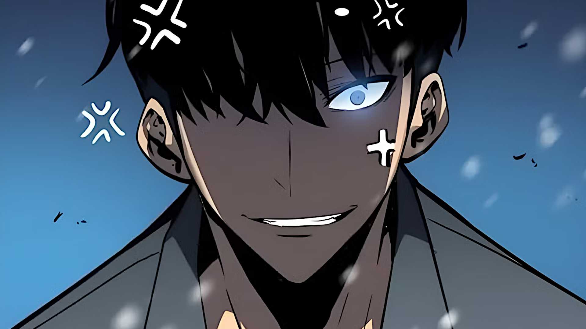 Разгневанный Джинву в Solo Leveling