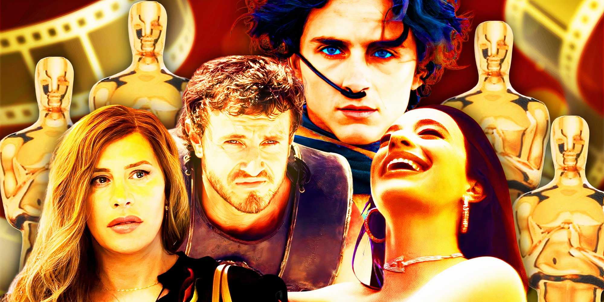 Anora, Emilia Perez, Gladiator II и Dune 2 с статуэтками "Оскар"