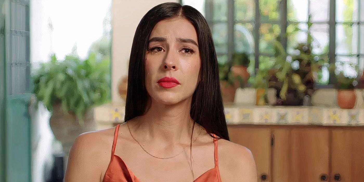 Эни Агире в 90 Day Fiance в исповедальной комнате плачет