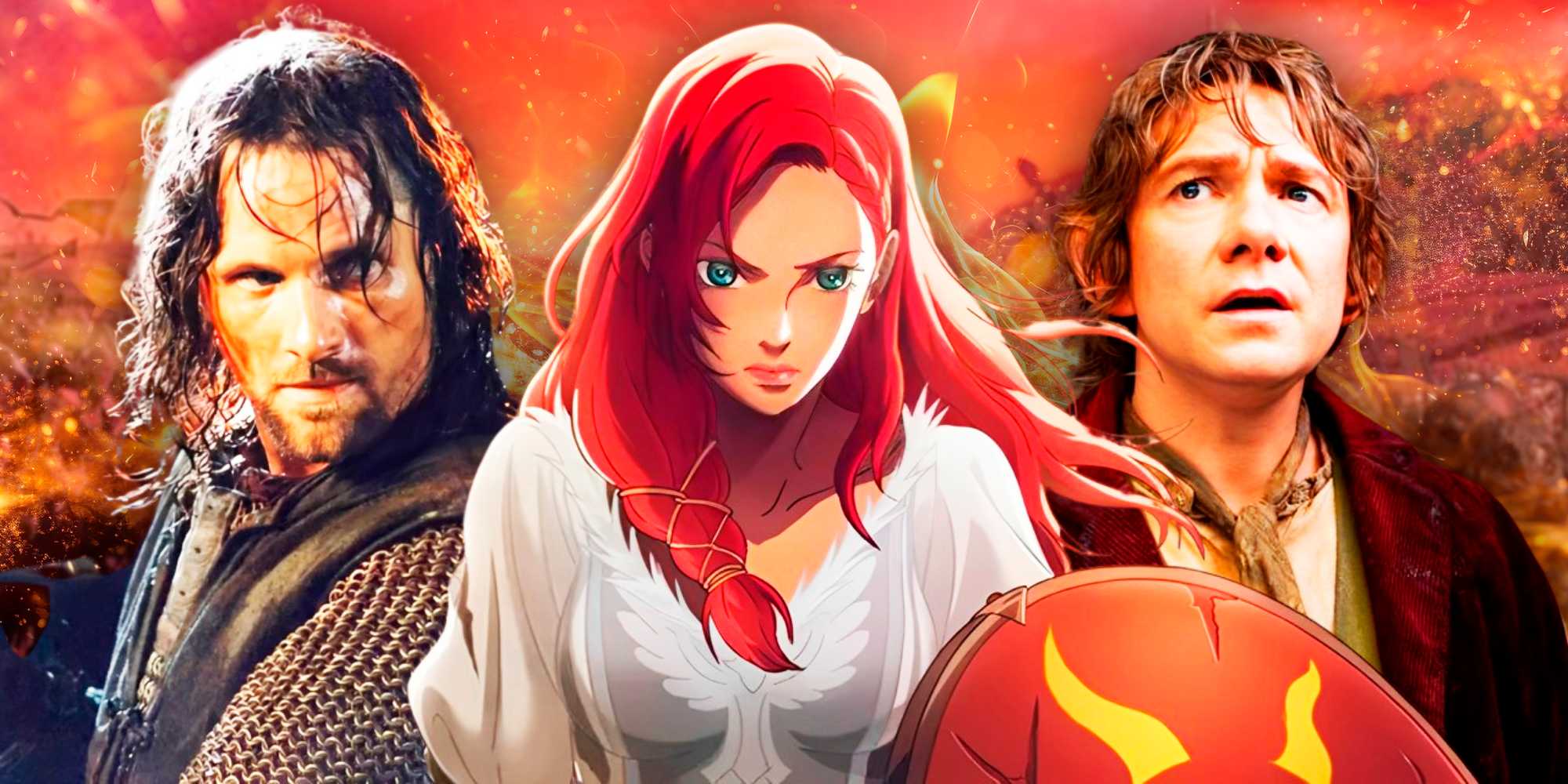 Арагорн, Бильбо Бэггинс из "Хоббита" и Гера из "Войны рохиримов"