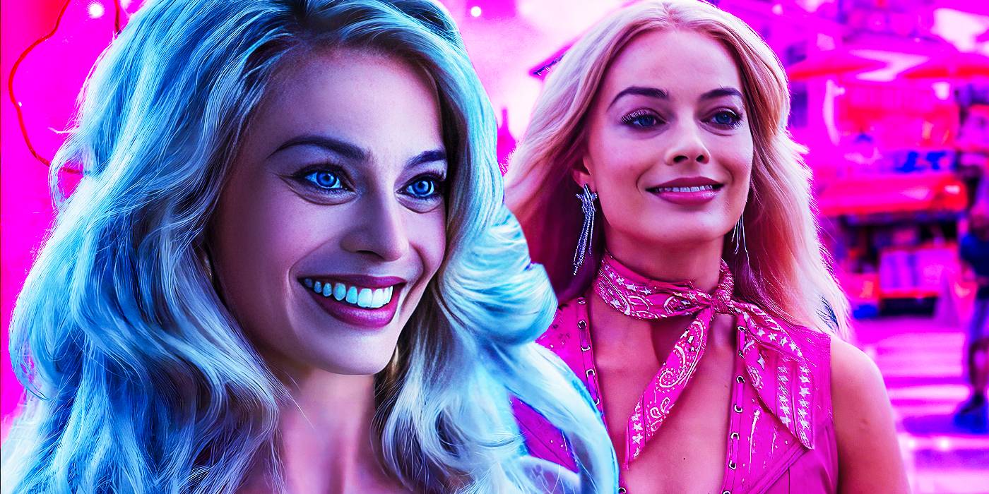 Мэгги Робби улыбается в роли Барби в фильме "Барби"