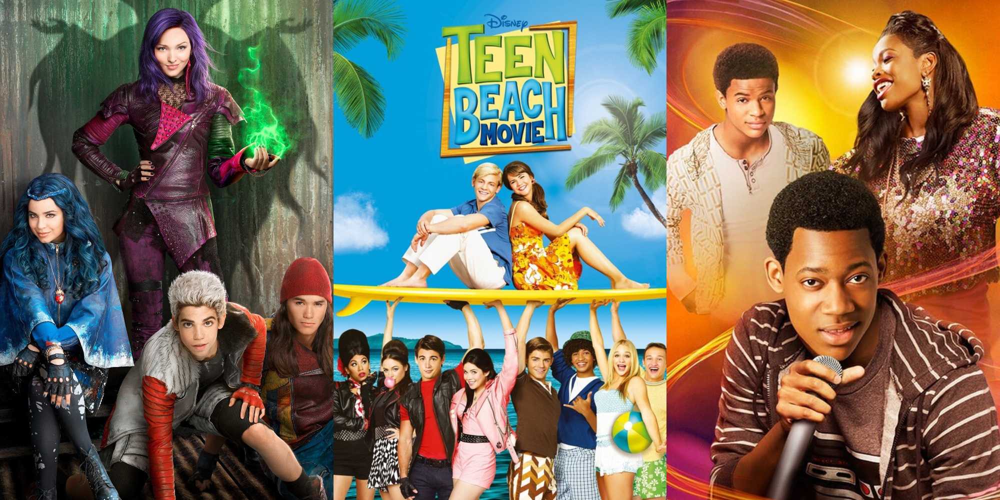 Постеры к фильмам "The Descendants", "Teen Beach Movie" и "Let It Shine"