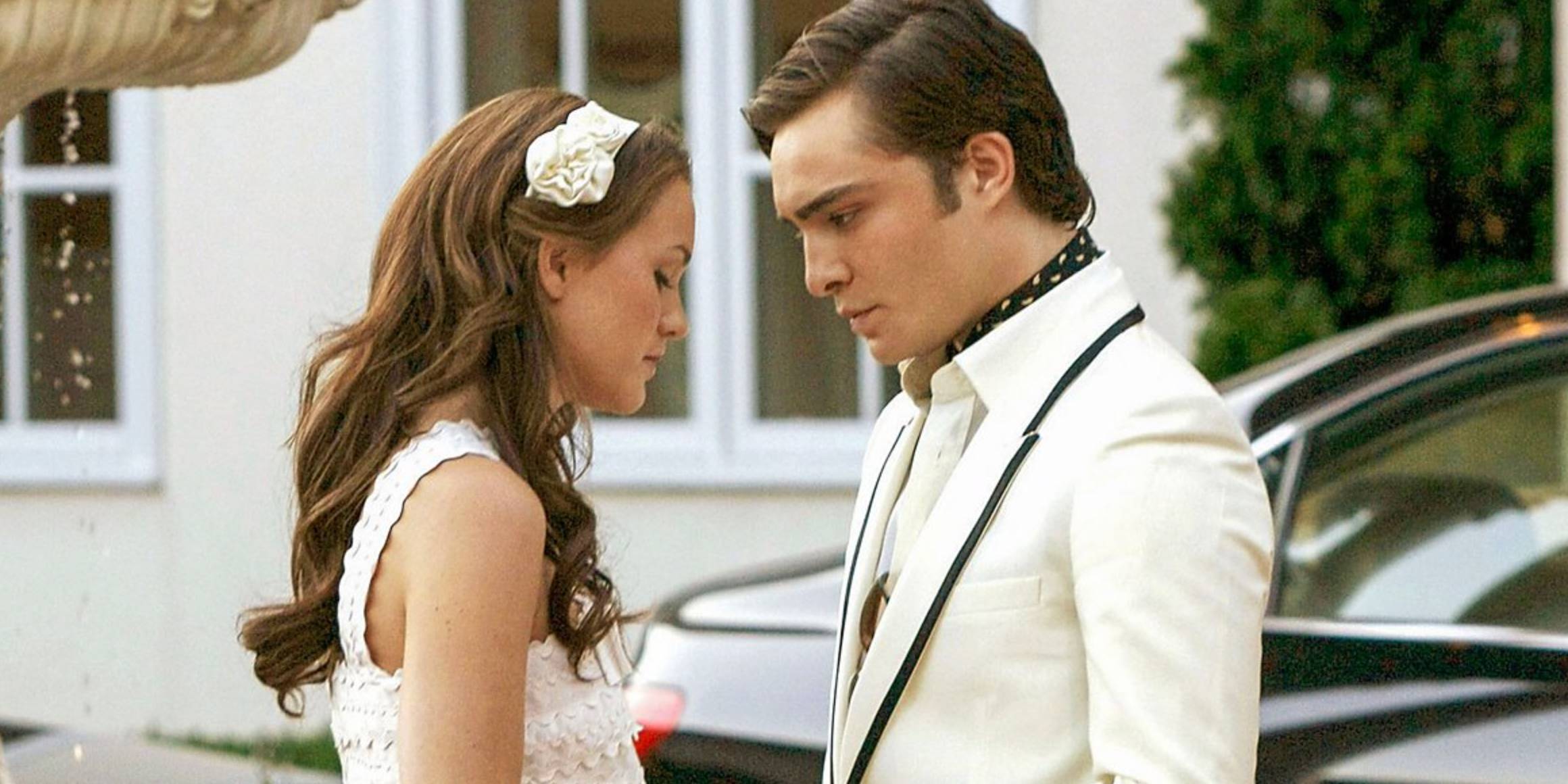 Блэр и Чак в белом на премьере 2 сезона Gossip Girl