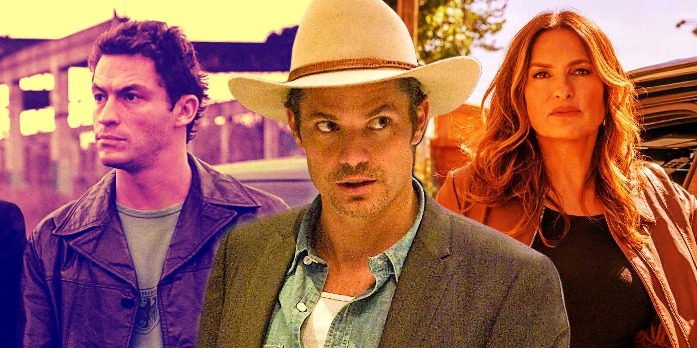 Смешанное изображение из "The Wire", "Justified" и "Law & Order: Special Victims Unit"