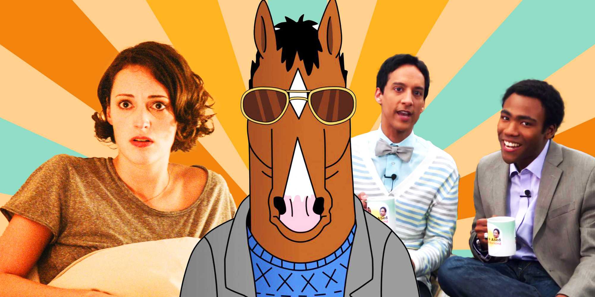 БоДжек в "BoJack Horseman", Трой и Эбед в "Community", и Фиби Уоллери-Бридж в "Fleabag"