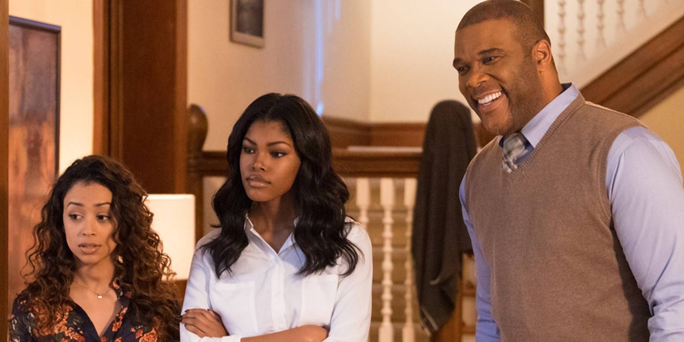 Брайан и Мадея улыбаются в фильме "Дневник сумасшедшей чернокожей женщины"