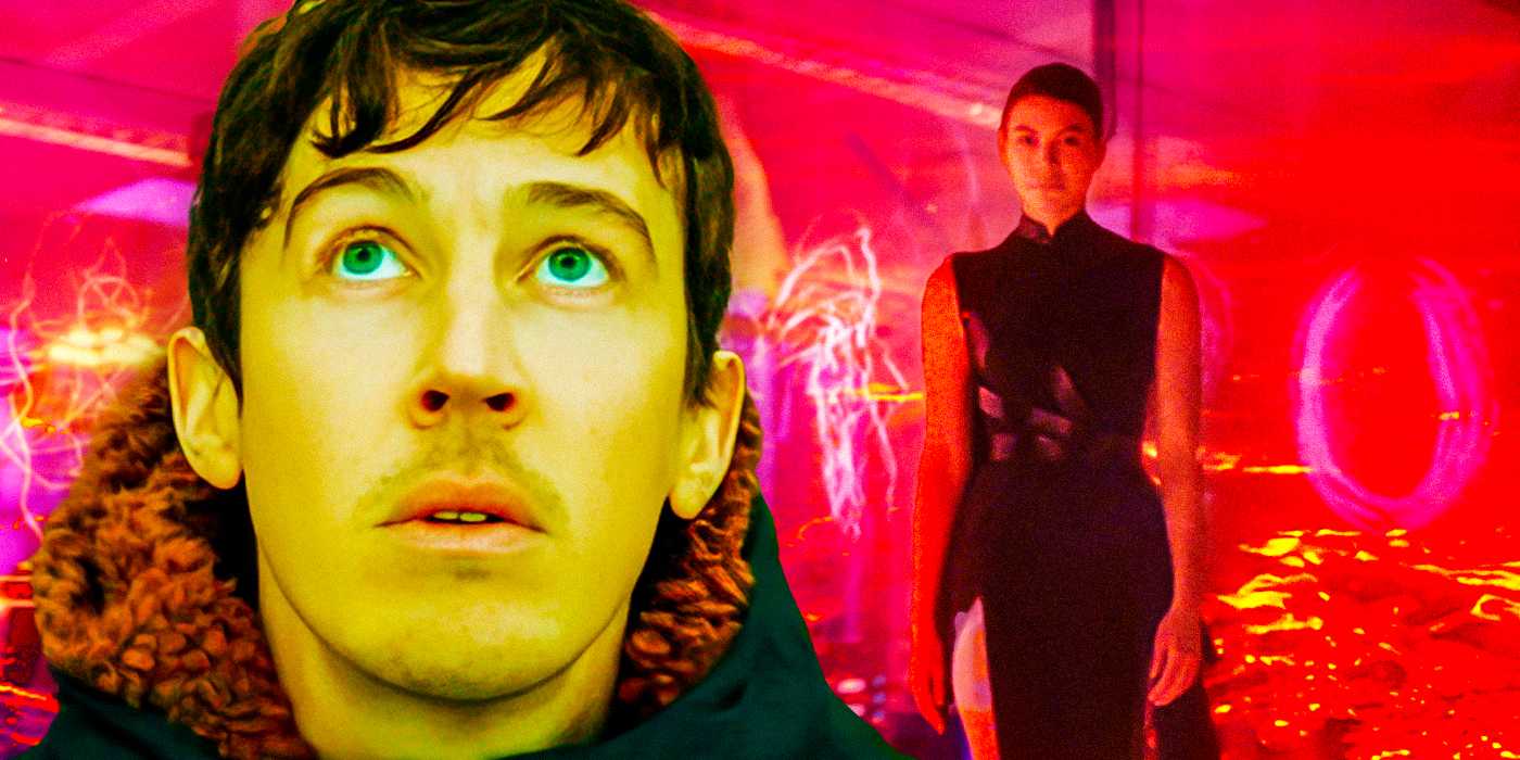 Настраиваемая картинка с Виллом из "3 тела", с таинственным аватаром игры на заднем плане