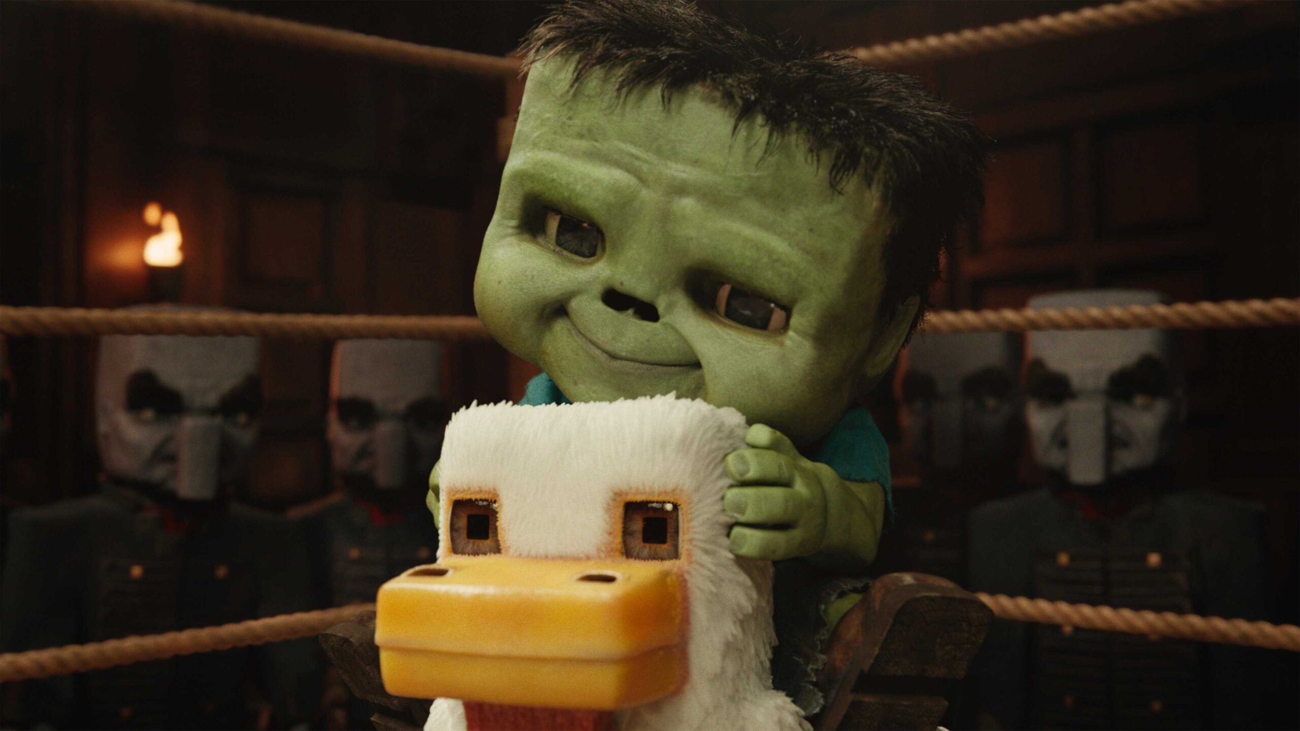 Chicken Jockey в фильме Minecraft