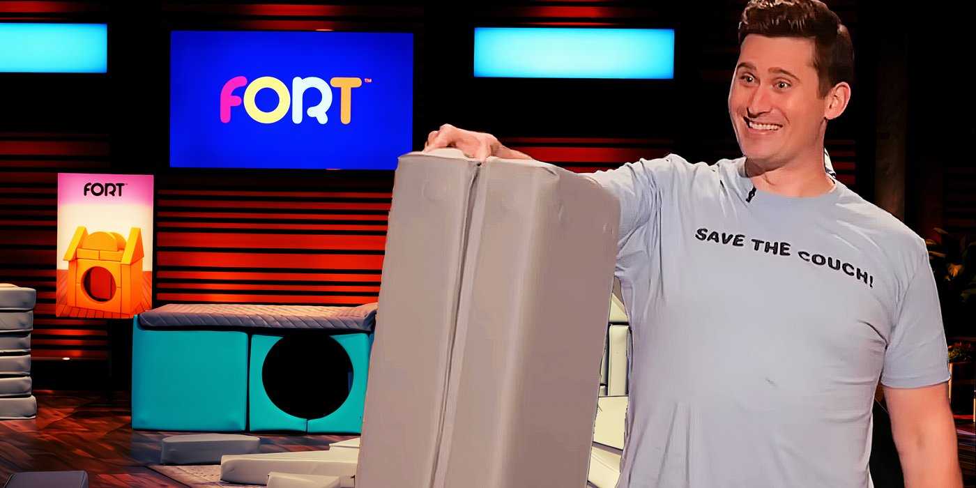 Коллаж с Конором Лоу и FORT на Shark Tank.