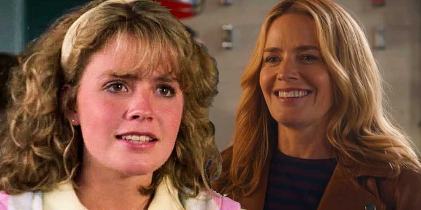 Коллаж с Элизабет Шу в роли Али Миллс в "Каратэ Кид" и "Кобра Кай".