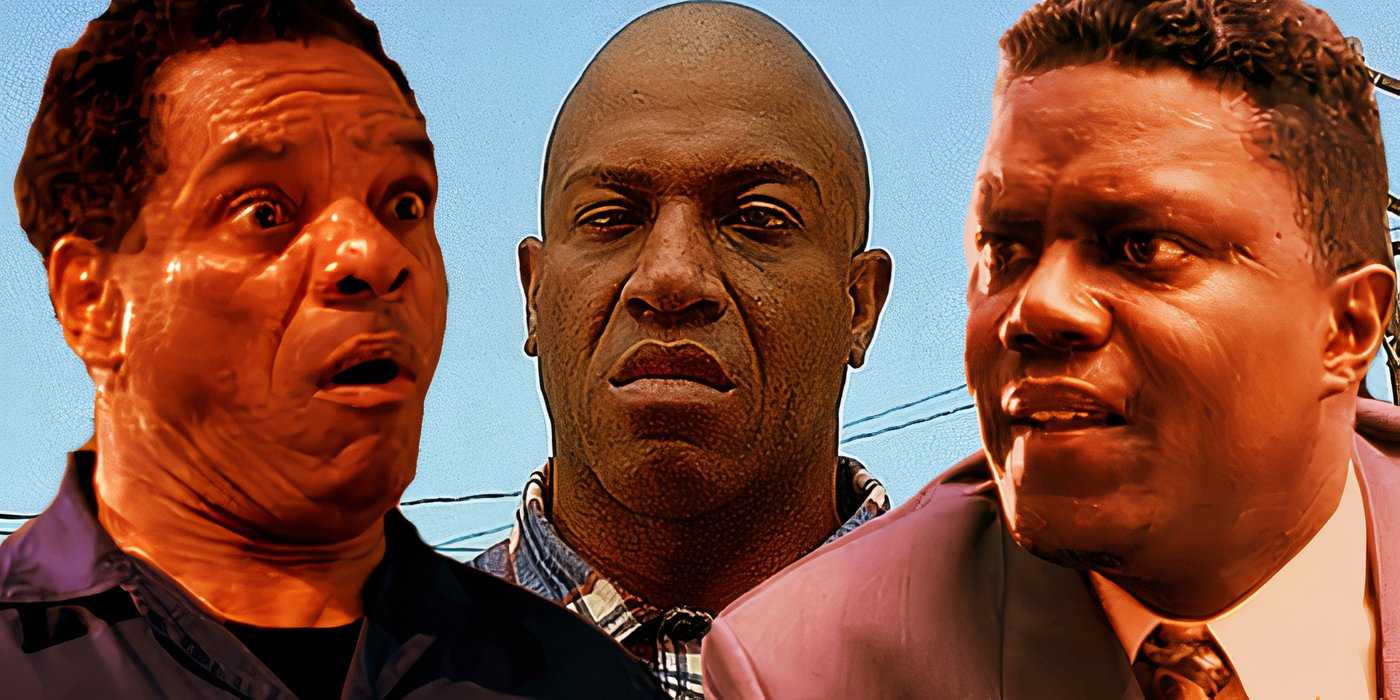 Коллаж с Джоном Уитшерспоном, Тони Листером и Берни Мак в фильме "Friday".