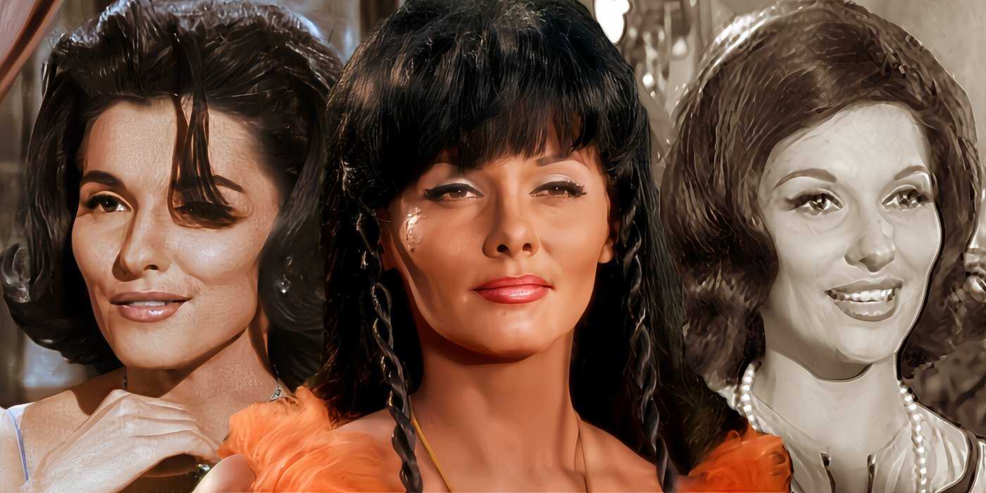 Коллаж с Нэнси Ковак в "Bewitched", "Star Trek" и "I Dream of Jeannie".