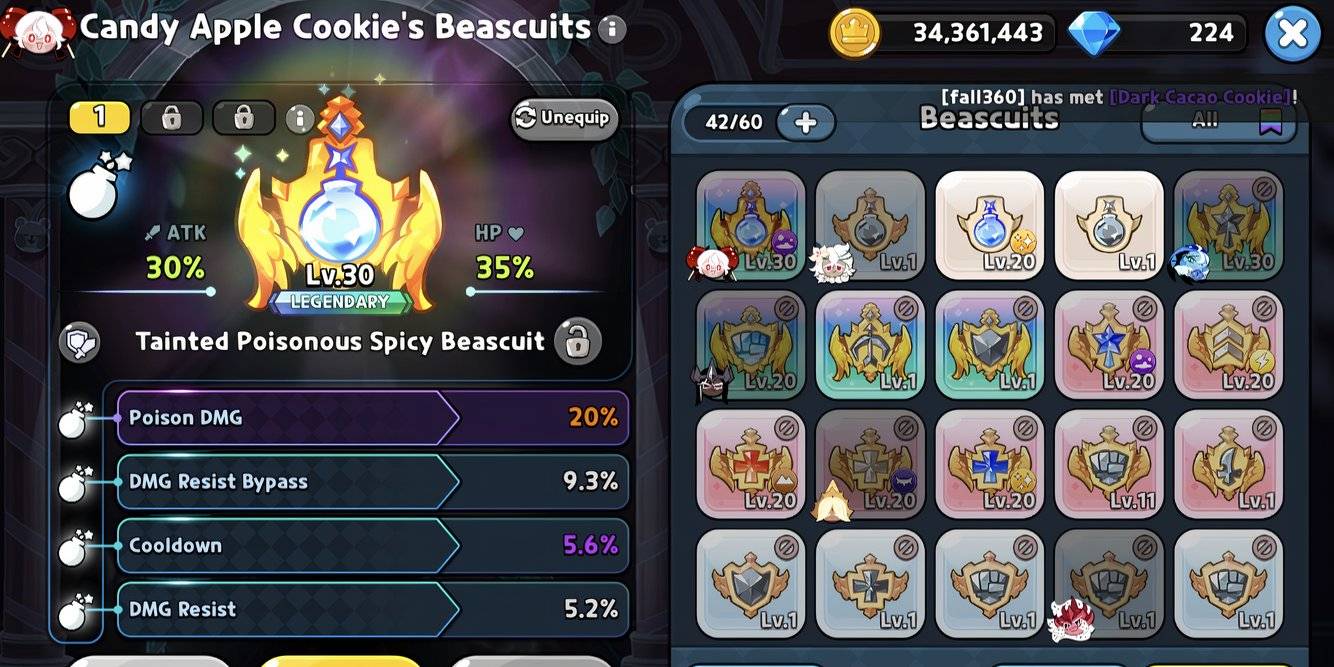 Cookie Run Kingdom Candy Apple с Tainted Poisonous Spicy Beascuit