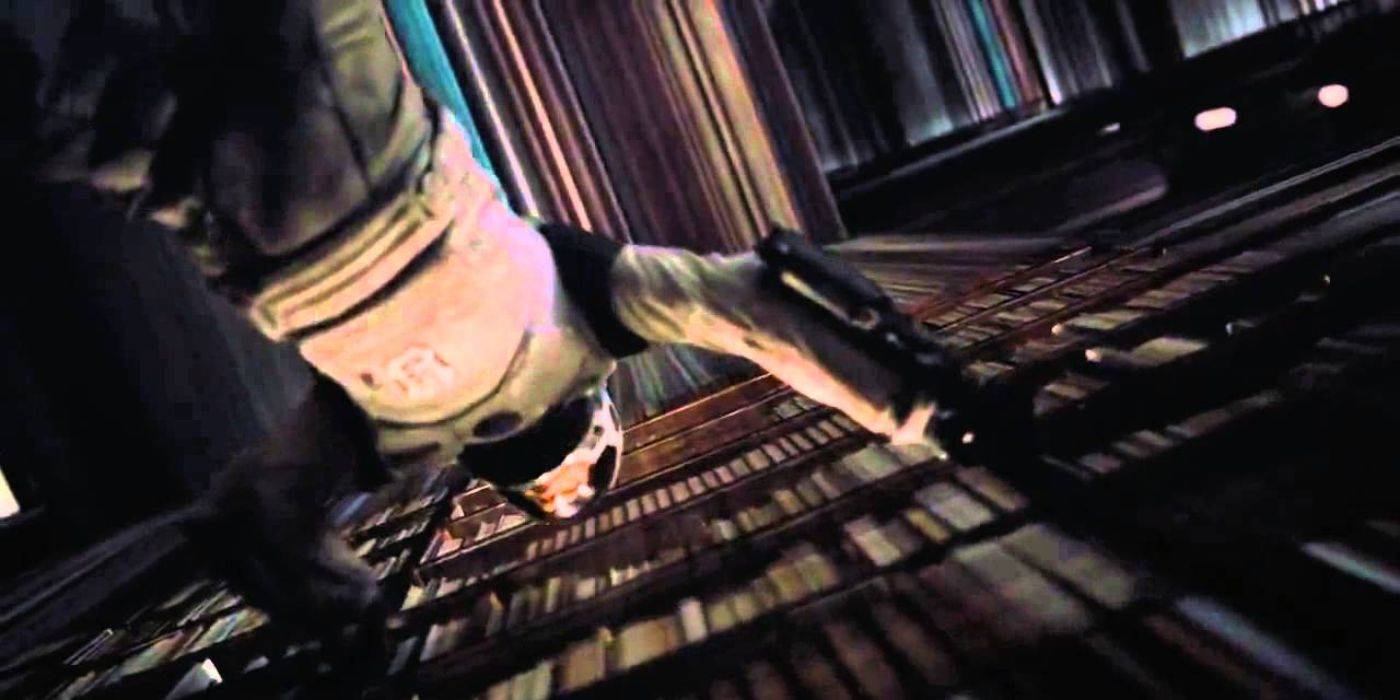 Коупер (Мэттью Макконахи) в тессаректе в "Интерстеллар"