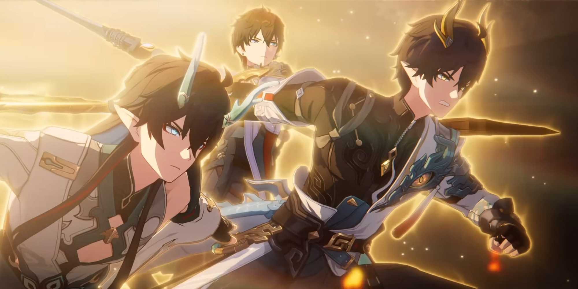 Множество форм Дэнг Хэнг атакуют в Honkai Star Rail.