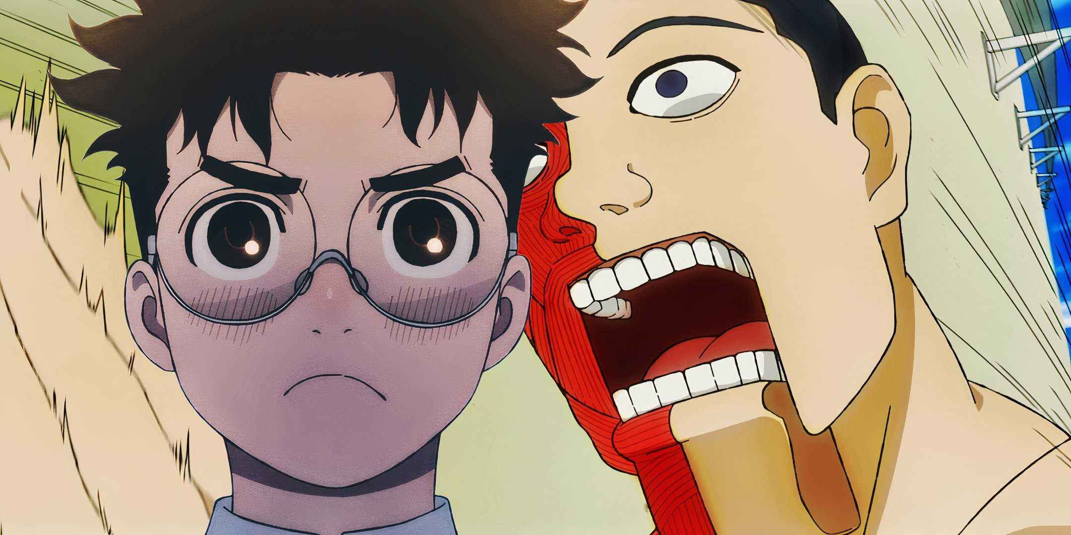 Заголовок, показывающий Окаруна и Таро из Dandadan