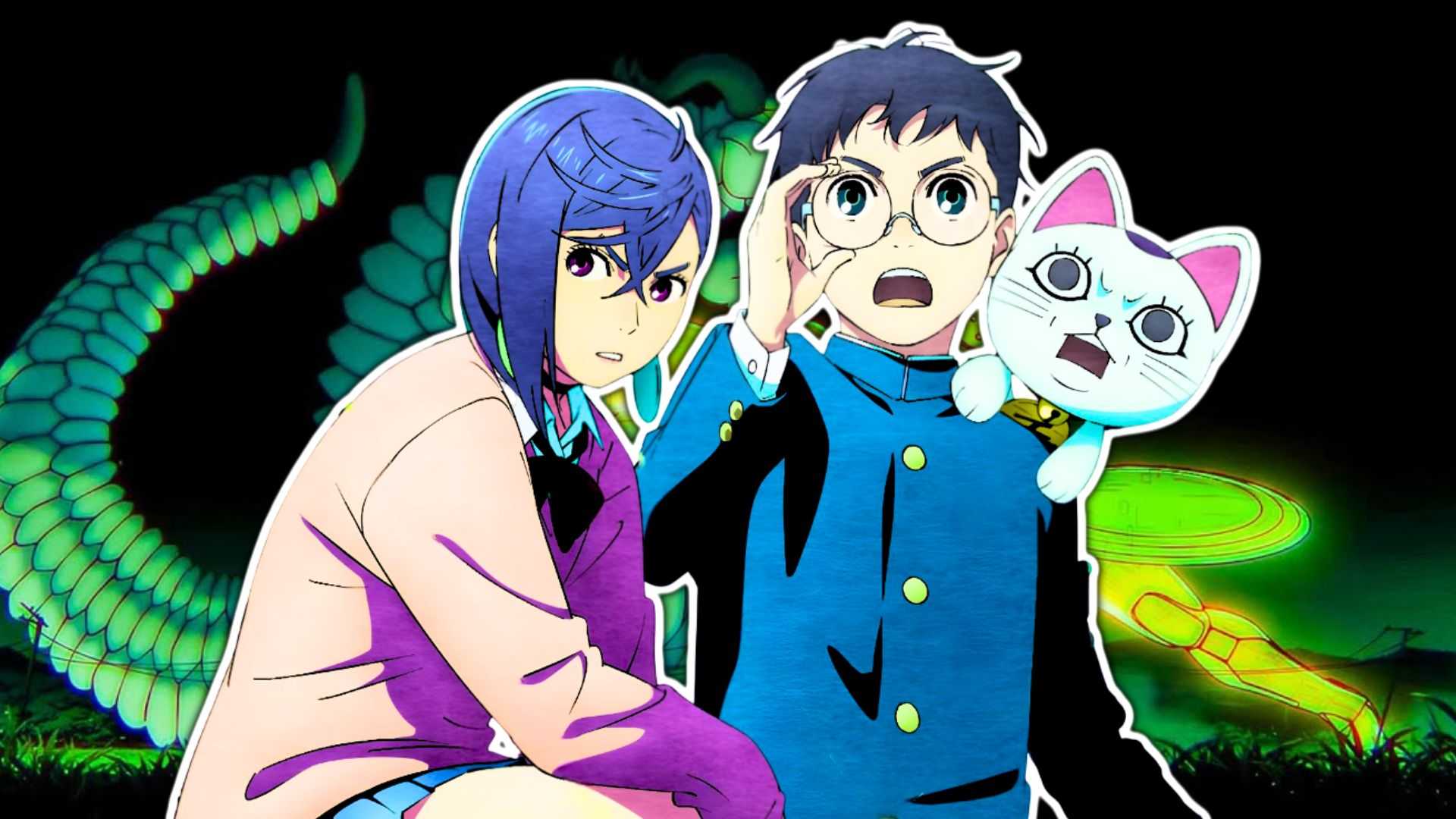 Момо Аясе, Окараун и Турбо Гранни, как показано в Dandadan, 3 сезон