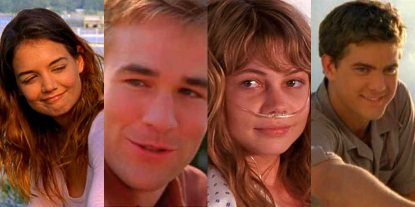 Джоуи, Дэш, Джен и Пейси в финале сериала Dawson's Creek