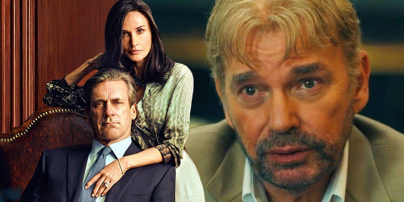 Монти (Джон Хэмм), Кеми Миллер (Деми Мур) и Томми Норрис (Билл Боб Торнтон) в "Лэндмэн"