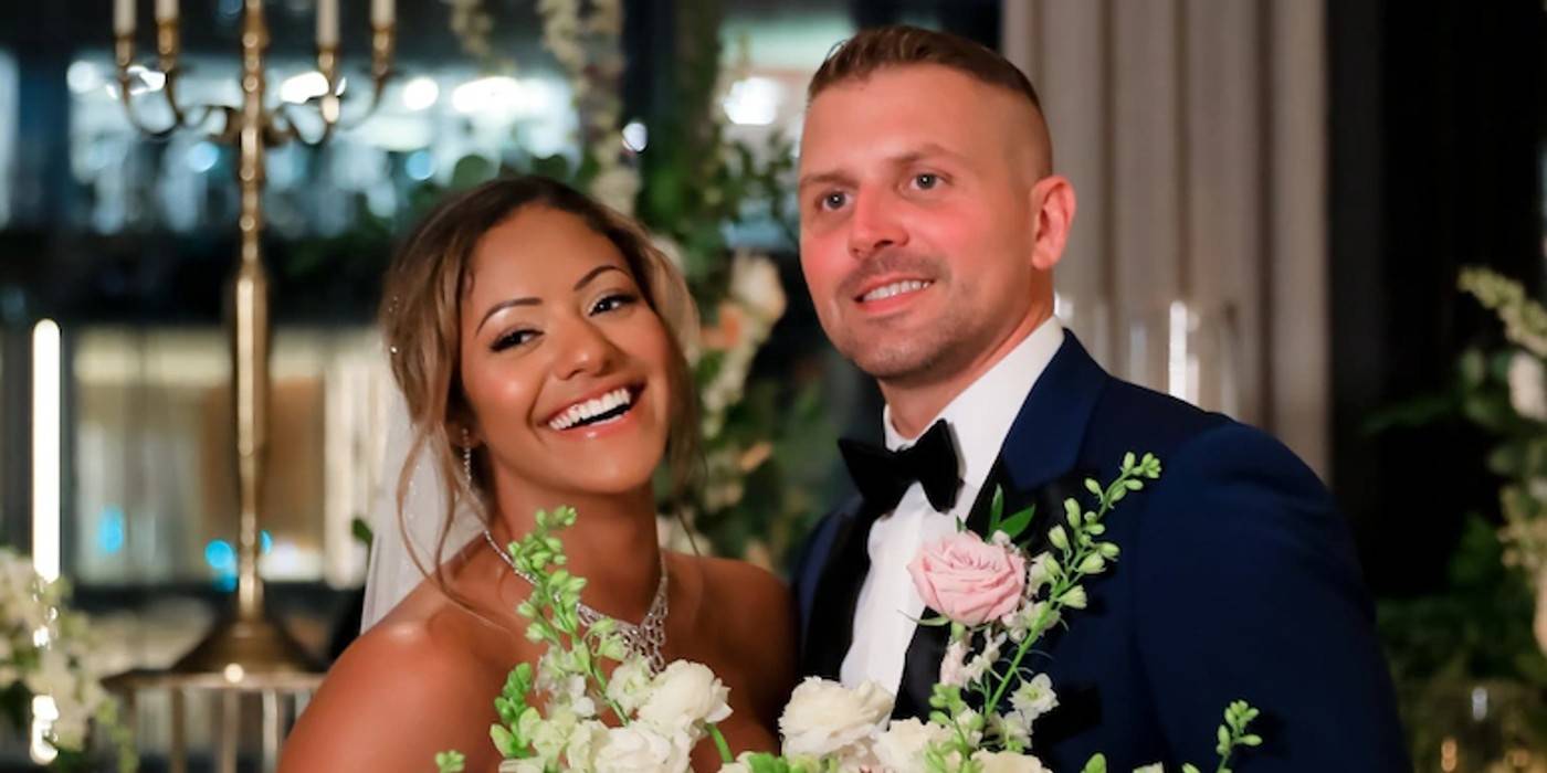 Доминик и Мак из MAFS 16-го сезона в свадебных нарядах