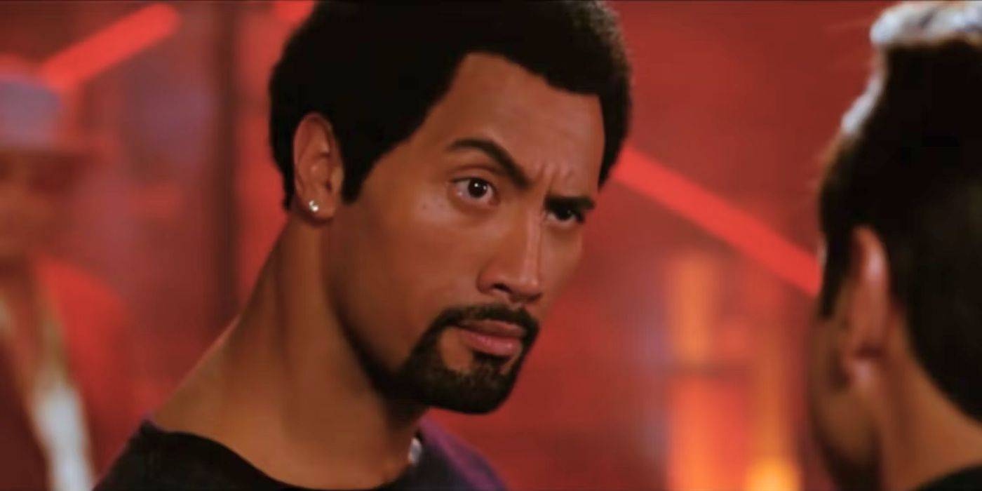 Двейн Джонсон поднимает бровь в фильме "Be Cool"