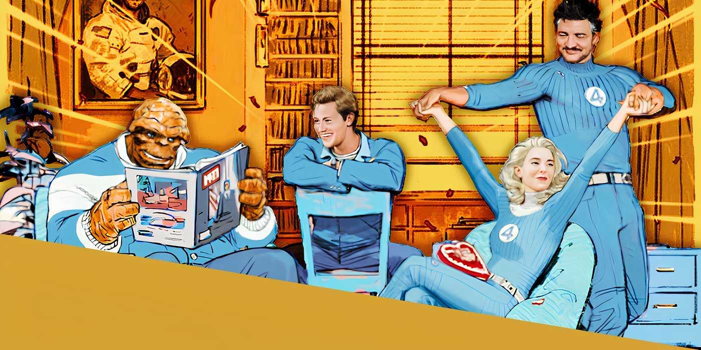 Иллюстрация Fantastic Four из MCU.