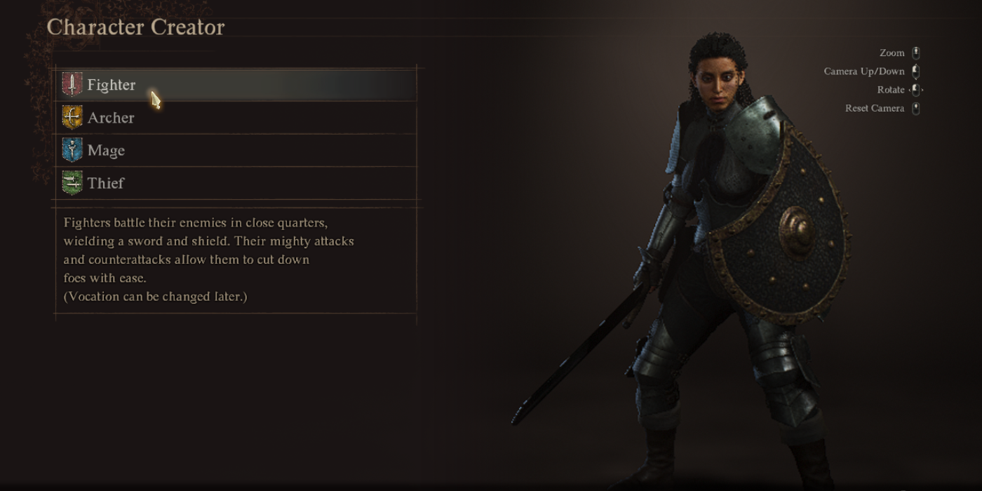 Профессия Воин в Dragon's Dogma 2 Character Creation.