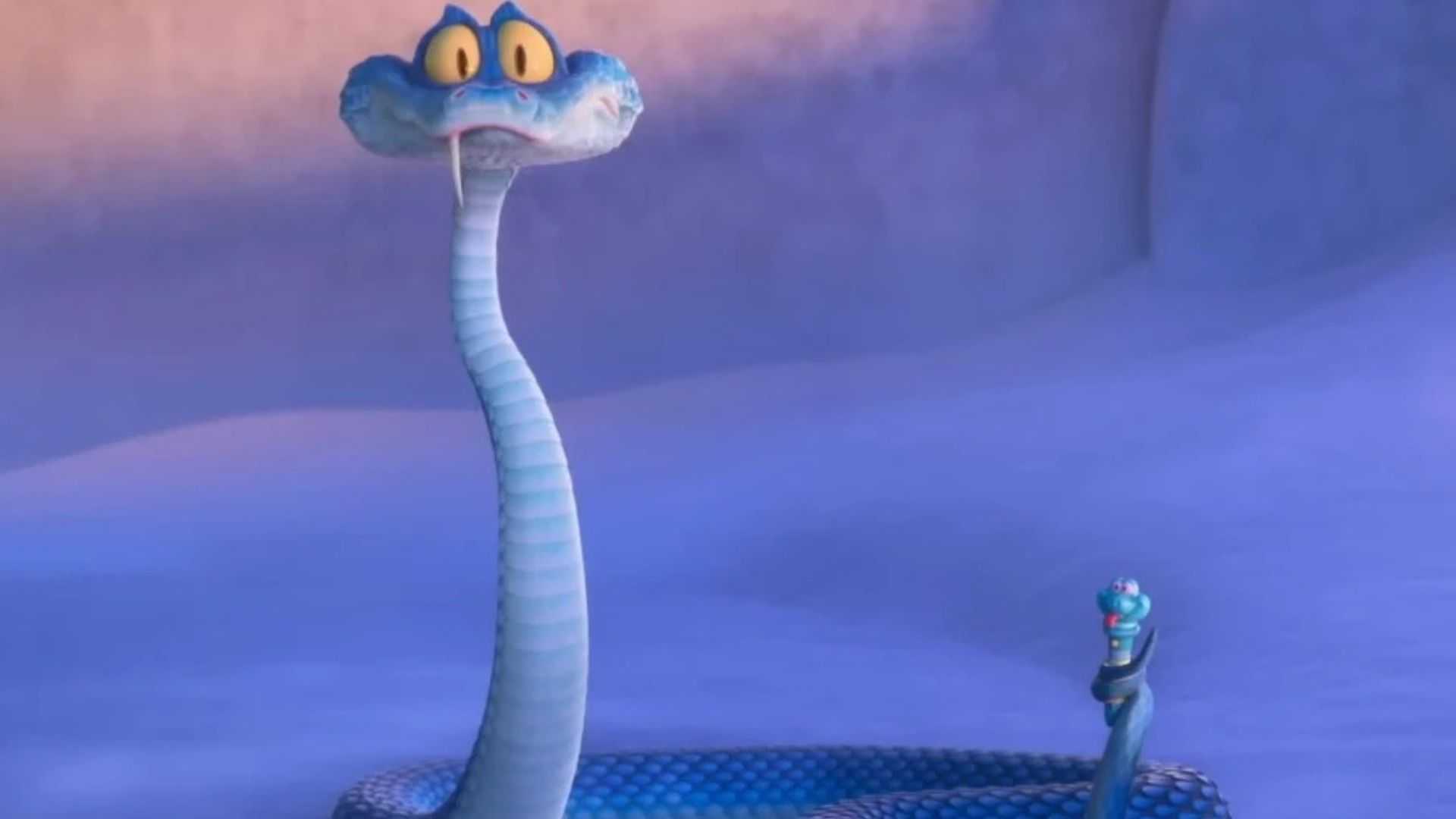 Гэри Де'Снейк держит забавный змеиный резак в хвосте в Zootopia 2