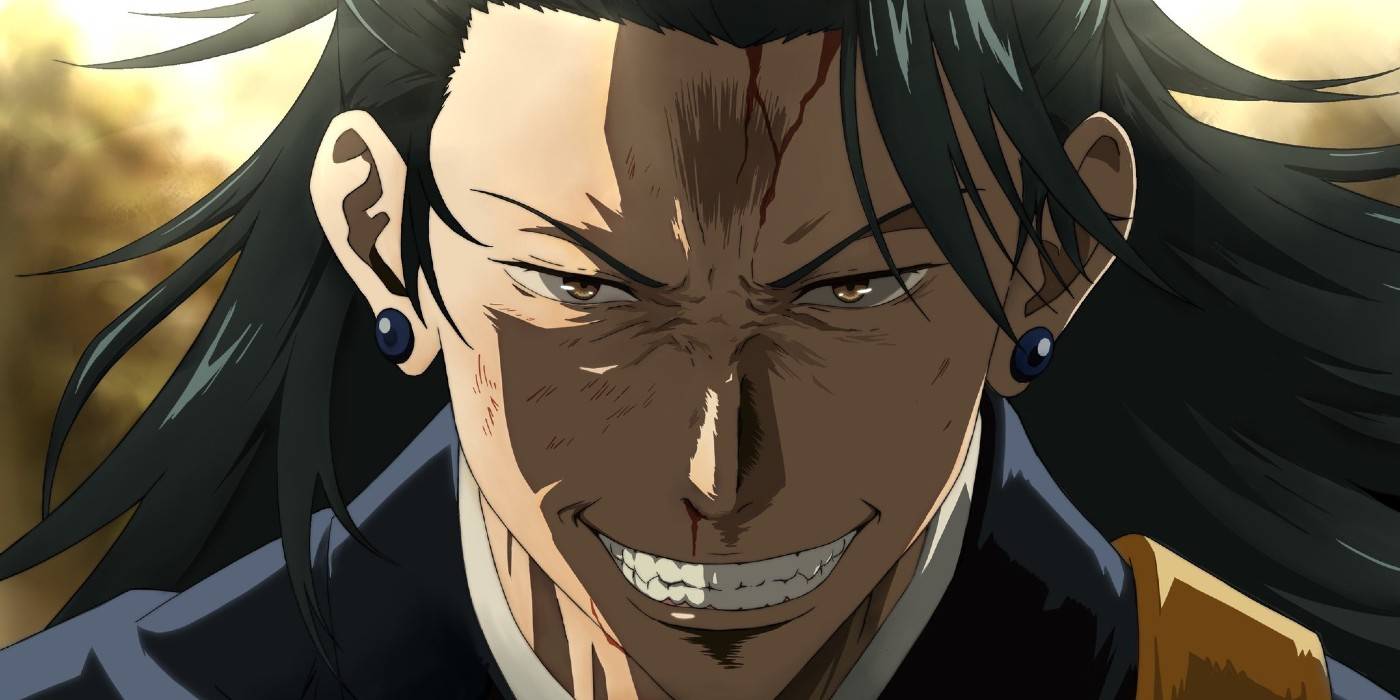Geto, выглядящий устрашающе в Jujutsu Kaisen