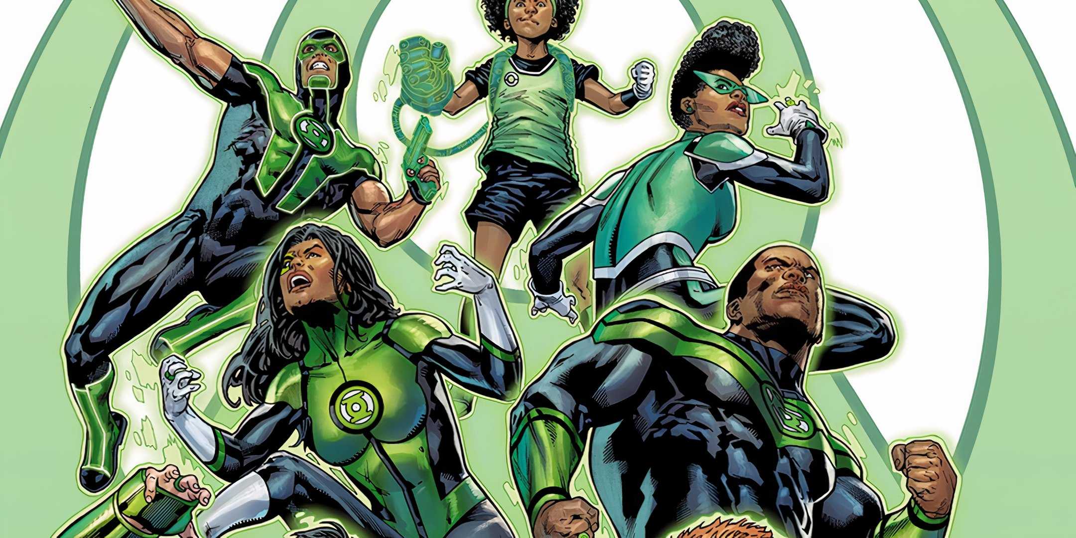 Green Lantern Corps Together John Jessica Simon Jo and Keli DC Featured