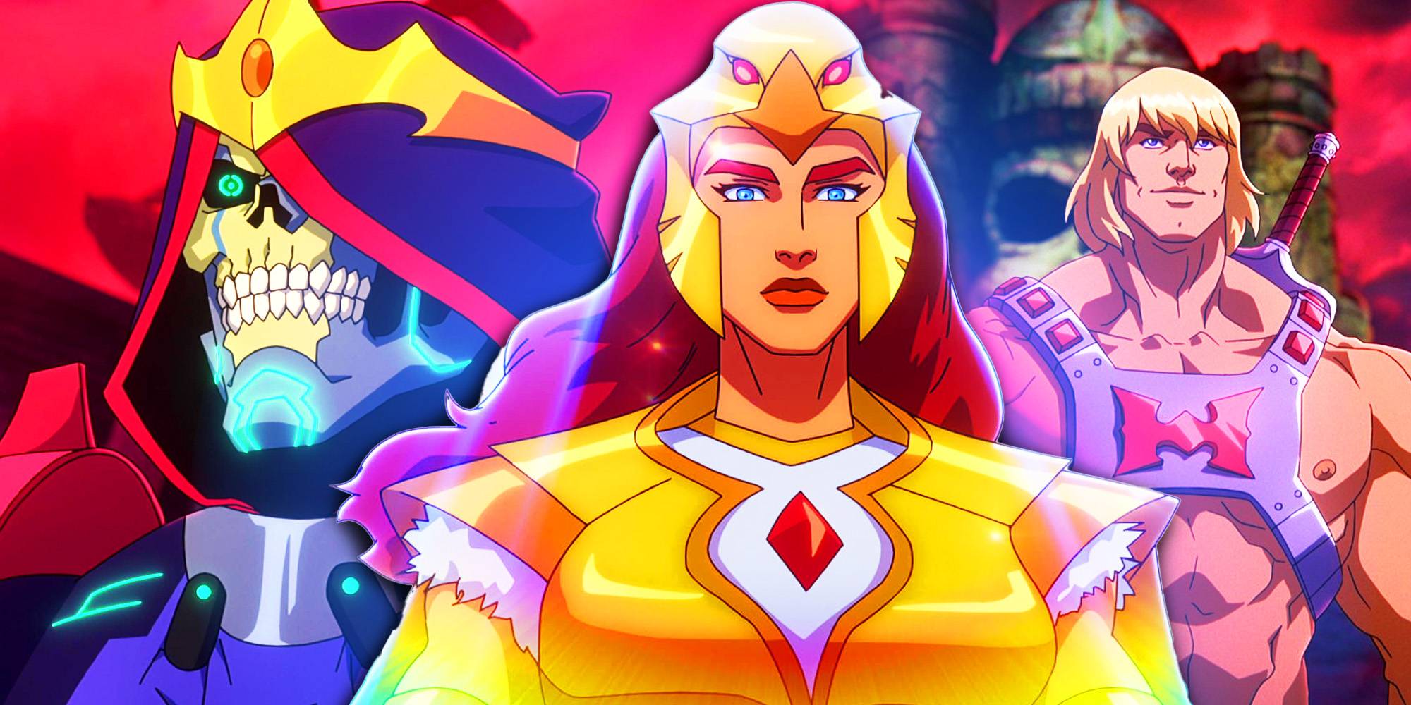 Хе-Мэн, Скелетор и Теела из Masters of the Universe Revolution