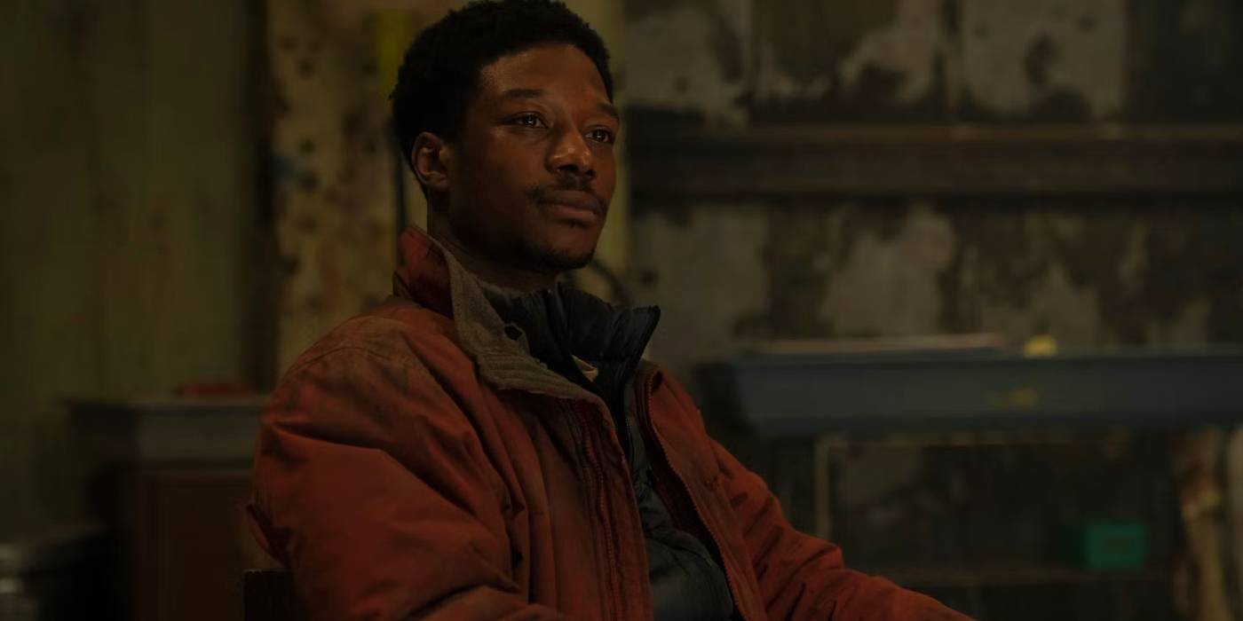 Генри сидит в кресле в подземном бункере в 5 эпизоде "The Last of Us" на HBO