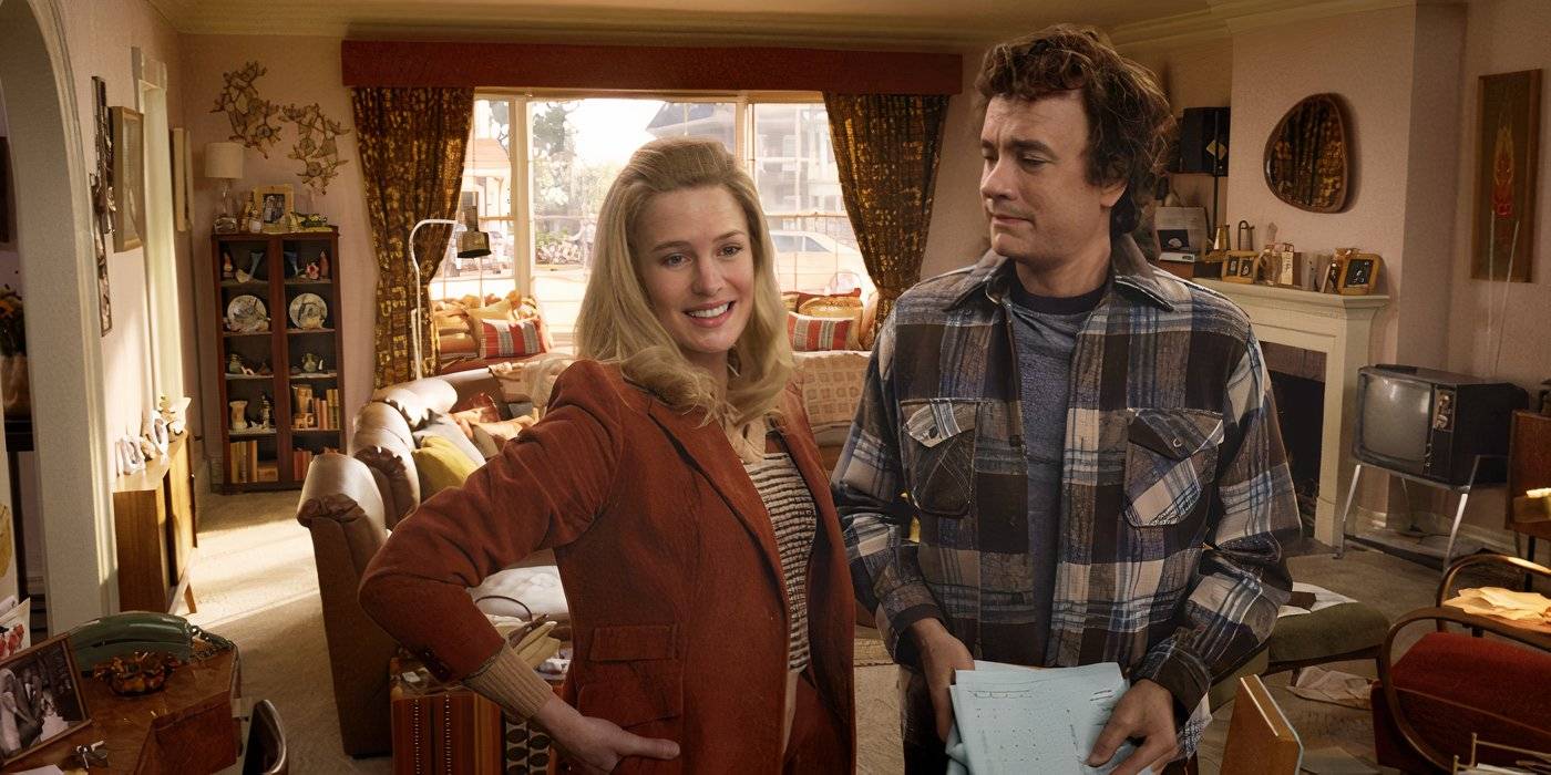 Робин Райт и Том Хэнкс в роли Мэгги и Ричарда в "Here"