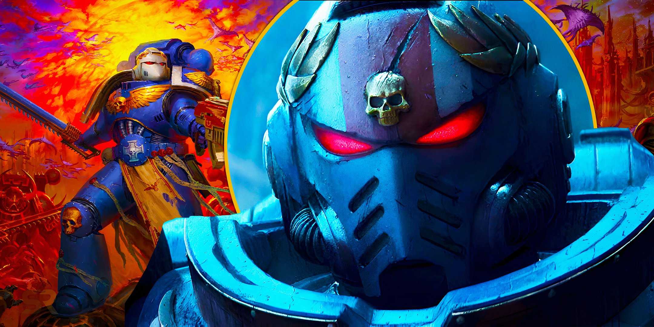 Бронированный воин в шоу Warhammer 40k, пользовательская картинка