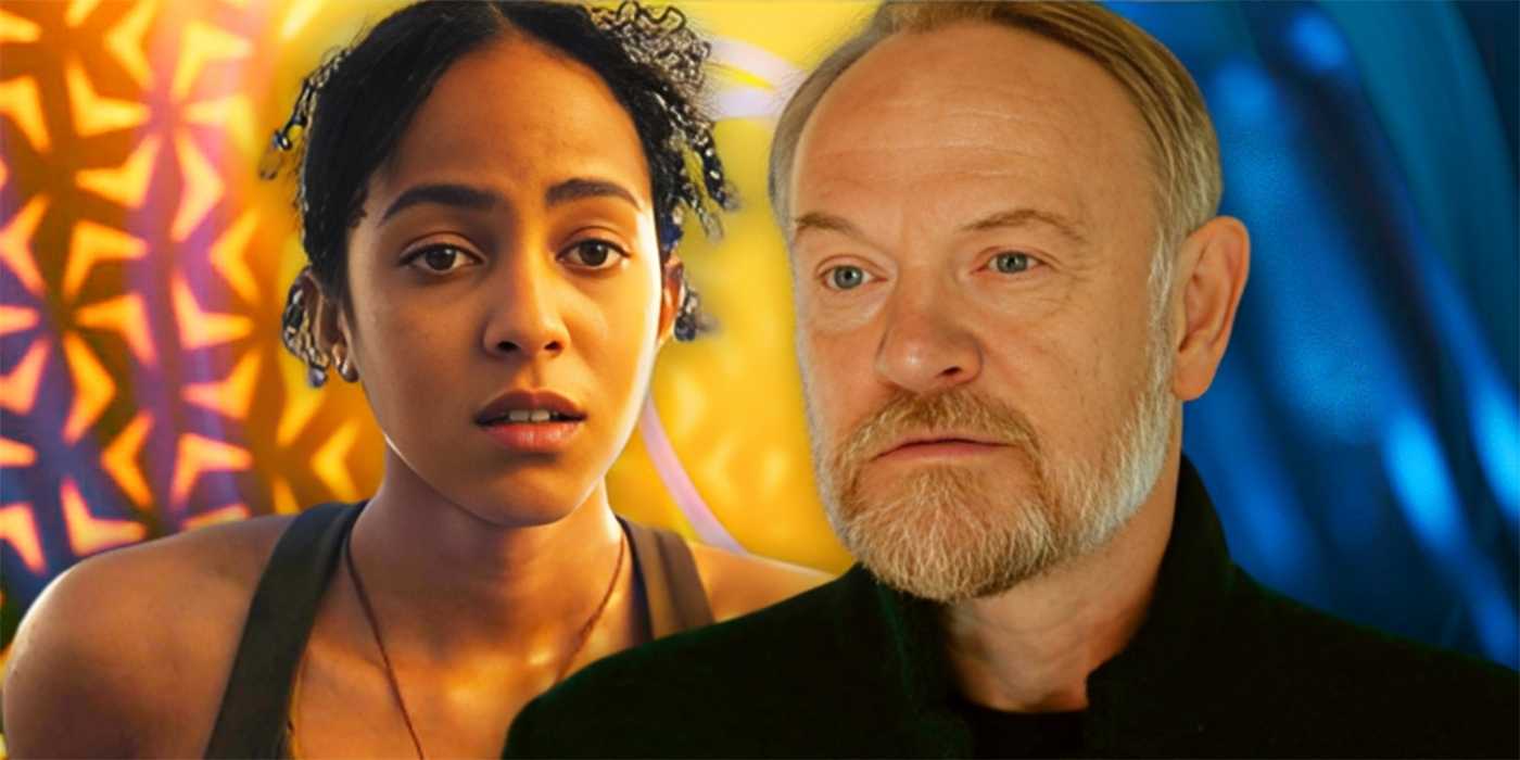 Кастомное изображение *Foundation* с Лу Лобель в роли Гаал Доренник и Джерадом Харрисом в роли Хари Сельдона