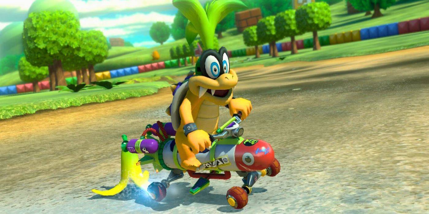 Iggy на Inkstriker в Mario Kart 8 Deluxe