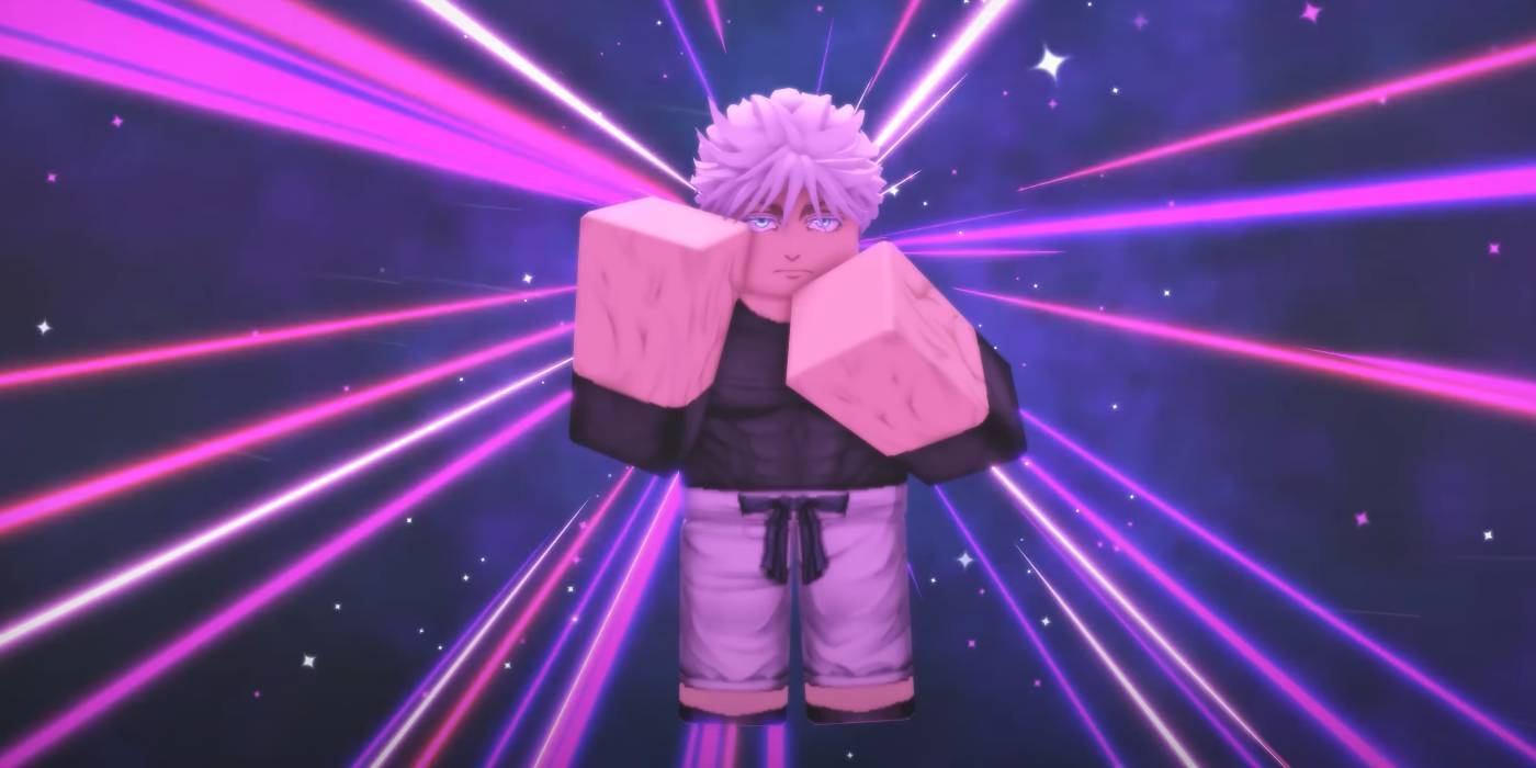 Roblox Jujutsu Infinite Gojo использует Infinite Void Domain Expansion