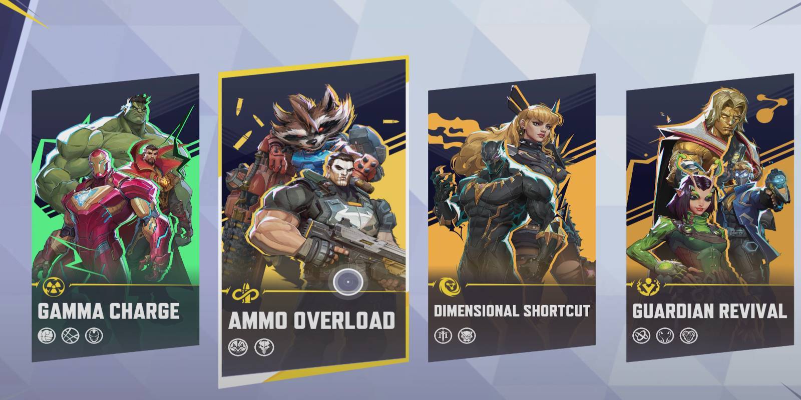 Командная способность "Перегрузка Амуниции" от "Пушечного Боя" и Ракета Ракоун, когда они находятся в одной команде