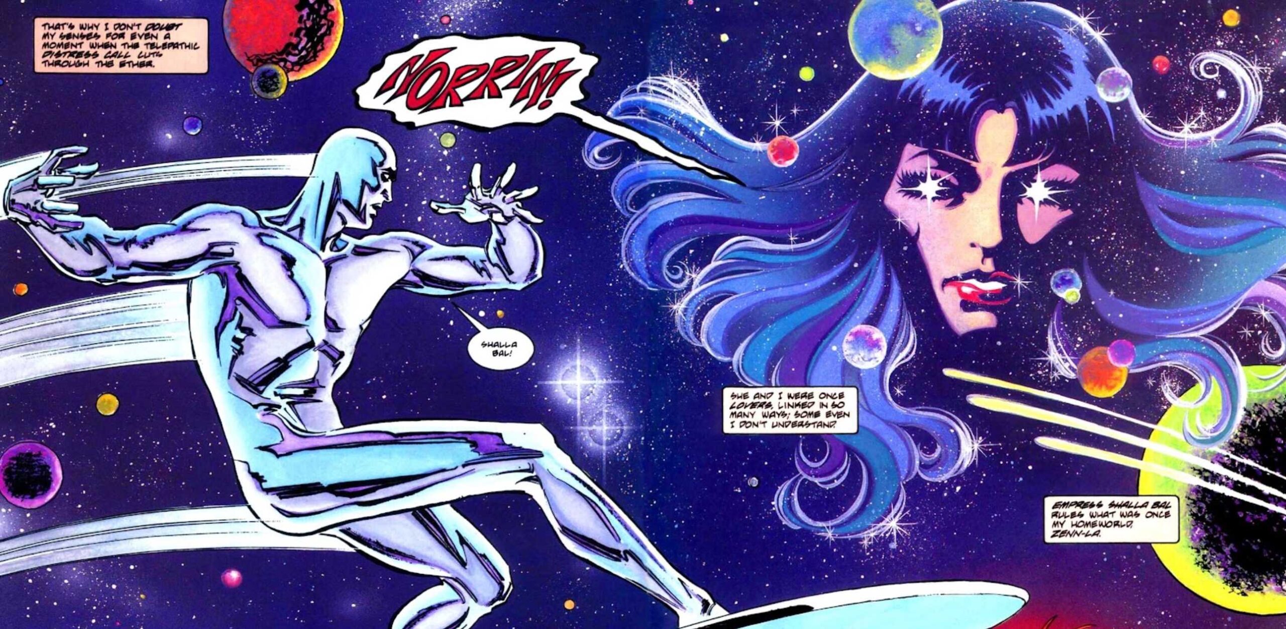 Шалла-Бал протягивает руку к Серебряному Стражу