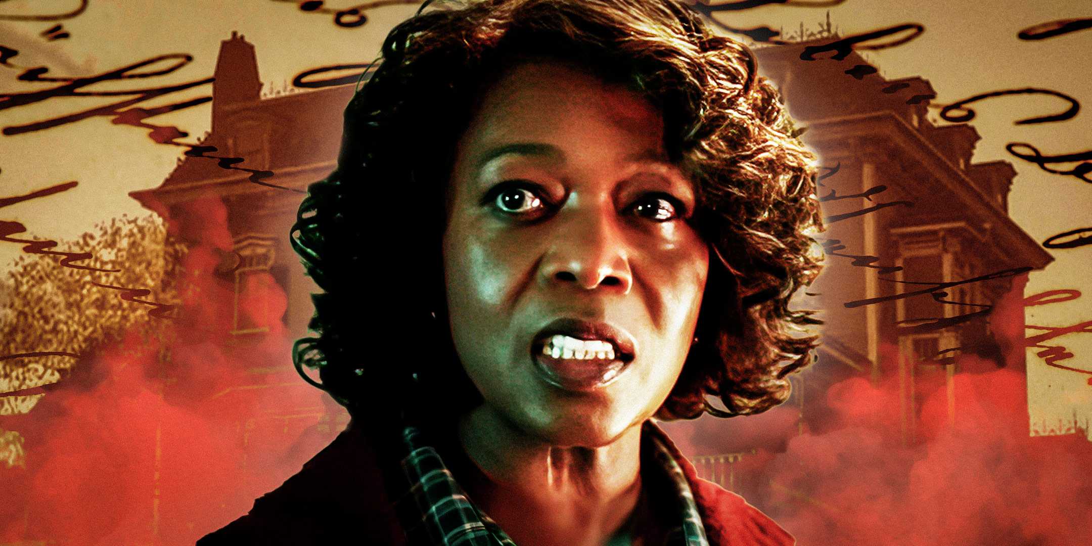 Альфред Уодорд в роли доктора Коди из "Салемс Лота" перед изображением дома