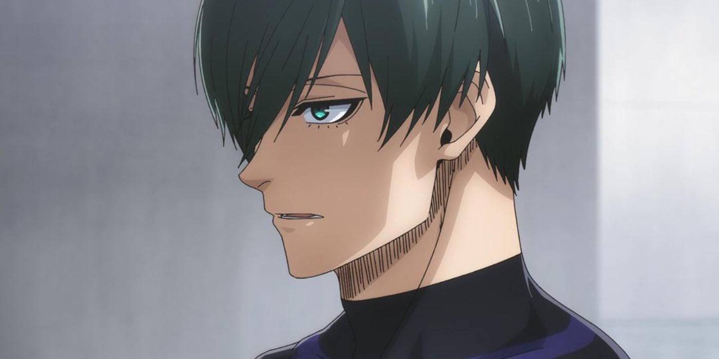 Рин Итоси смотрит вперед с выражением раздражения Blue Lock