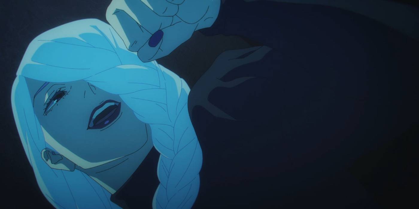 Крупный план персонажа Мэй Мэй из Jujutsu Kaisen