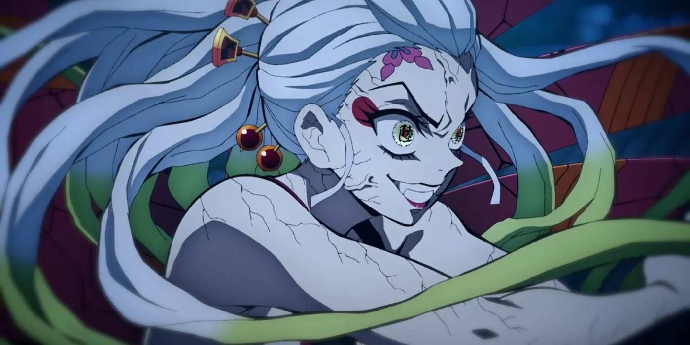 Даки из "Демона-убийцы" с пугающим выражением лица