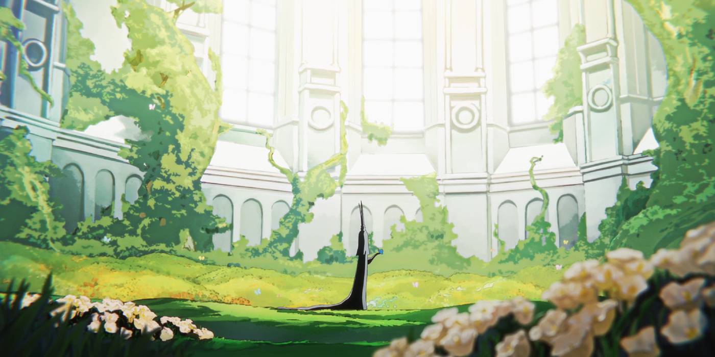 Иму в саду цветов в One Piece.