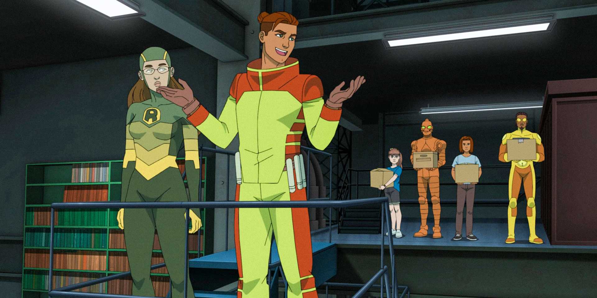 Рей, Рекс, Эман, Руди и "Бронебойный" уходят из "Стражей Мира" в 3 сезоне "Invincible", эпизод 3