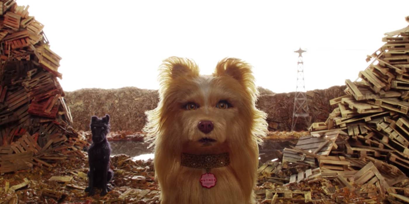 Крупный план Скарлетт Йоханссон в роли Нютмек в "Острове собак"