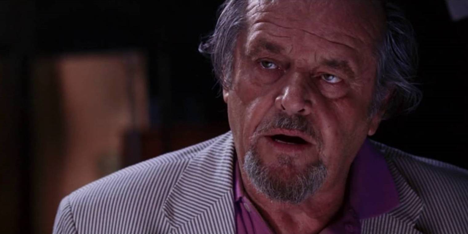 Джек Николсон, серьезный взгляд в фильме "Отступник"