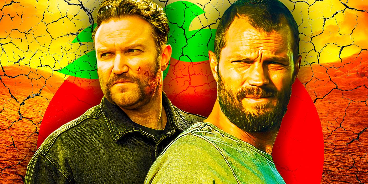 Многослойное изображение Джейми Дорнана в роли Человека/Эллиота Стэнли/Джейна Кассиди и Диармайда Мёрта в роли Донала Макдона, в сериале "Турист"