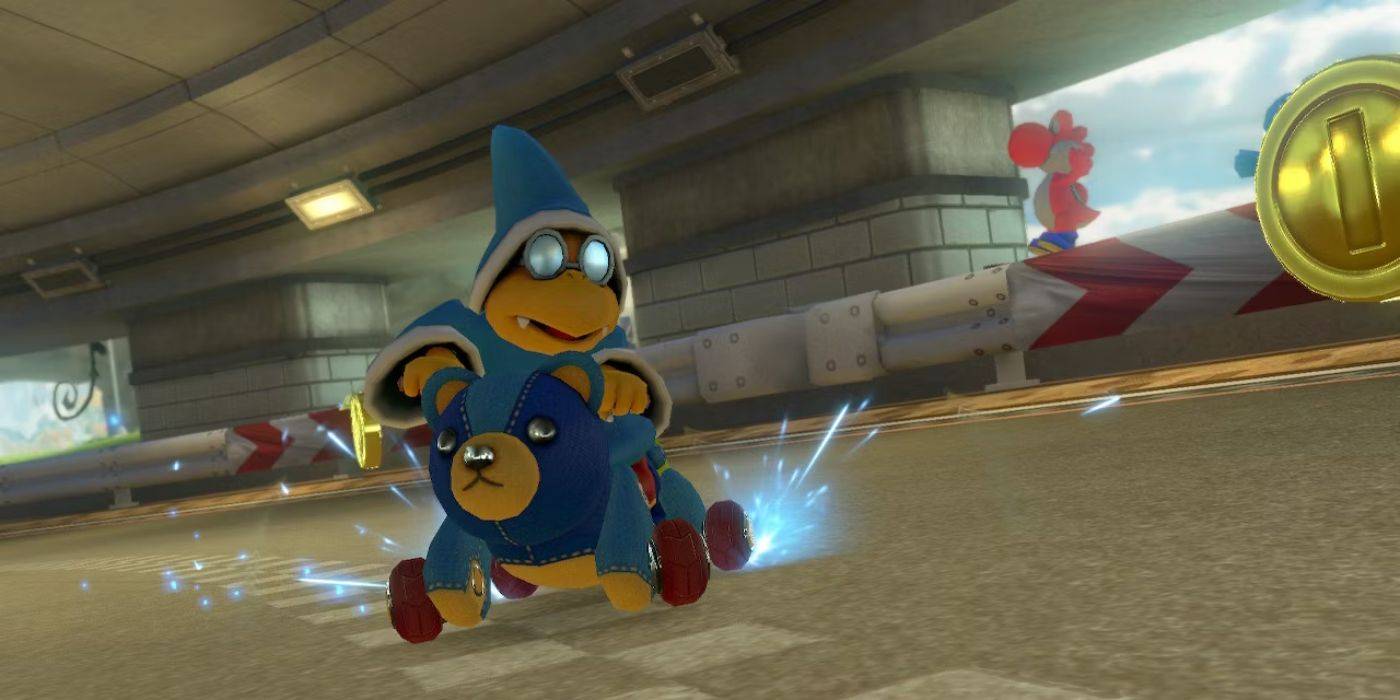Kamek в Teddy Buggy в Mario Kart 8.